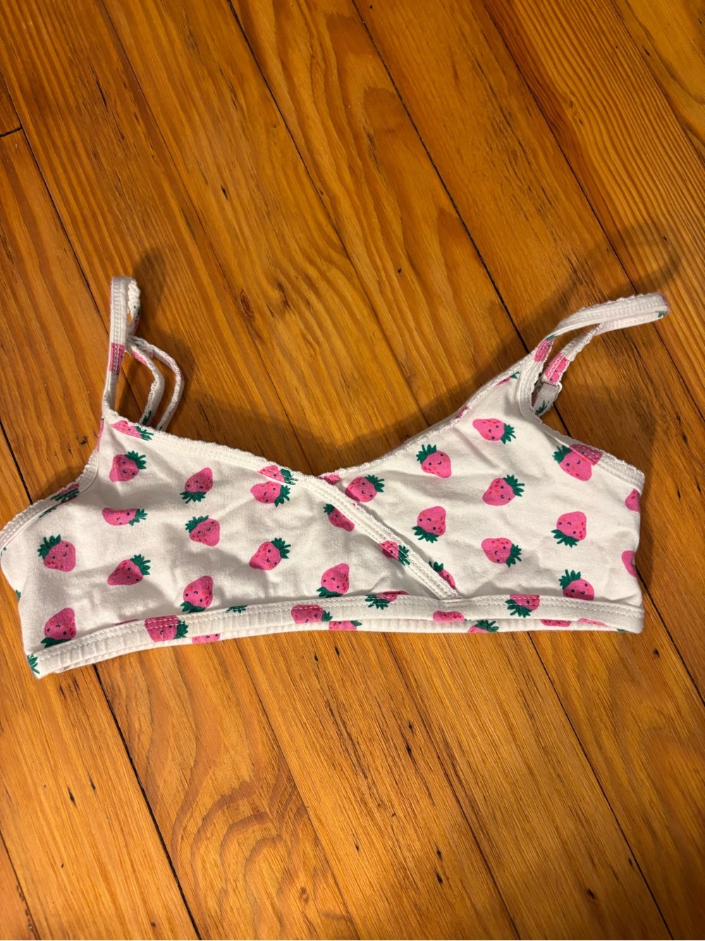 Mini Boden Strawberry Print Bralette